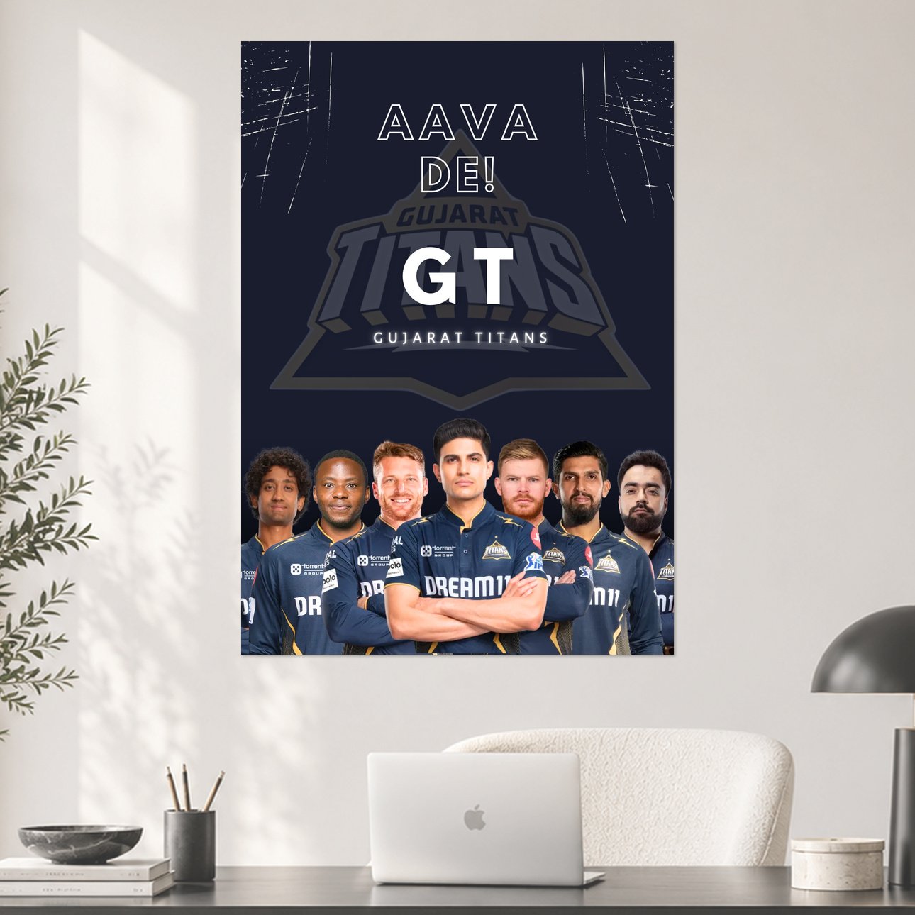 Gujarat Titans Aava De Official IPL Poster