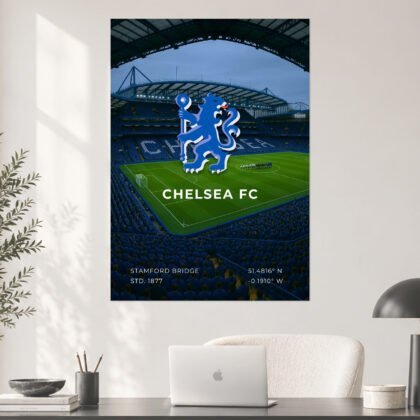 Chelsea FC Stamford Bridge Stadium Poster