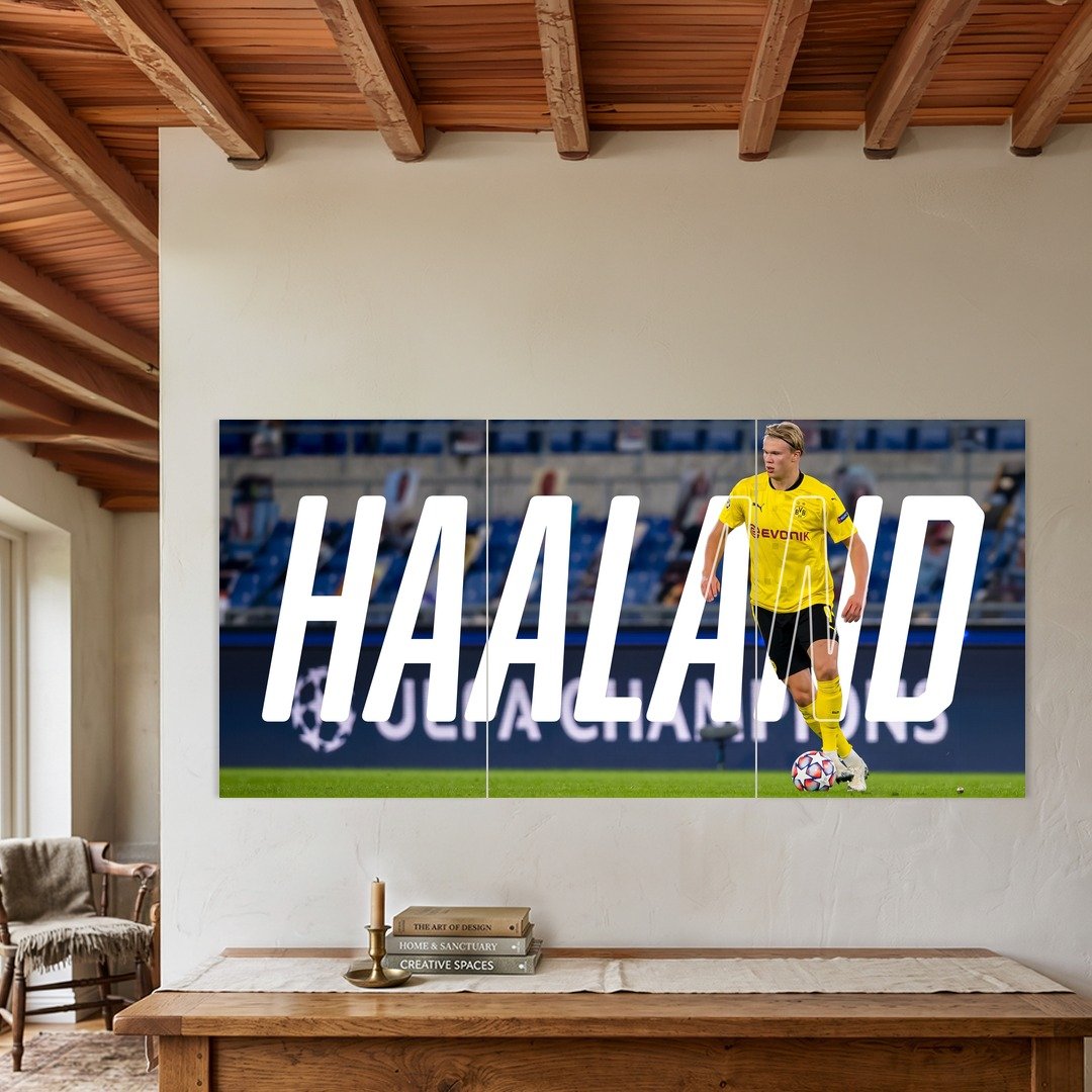 Erling Haaland Dortmund Split Poster