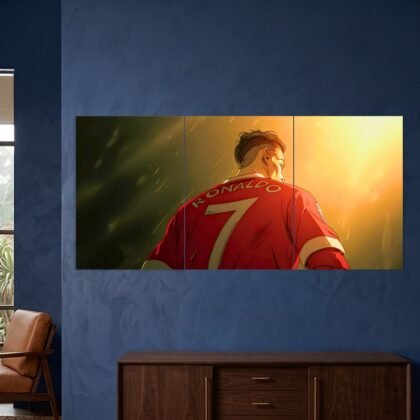 Cristiano Ronaldo Number 7 Sunset Split Poster